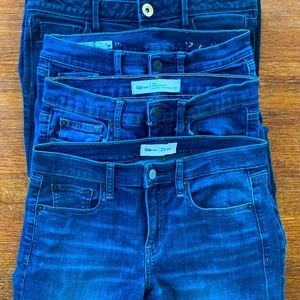 Lot of Size 27 & 28 Jeans (Banana Republic, The Gap, Liverpool)